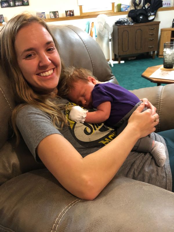 Snuggling a Friend's Sweet Baby