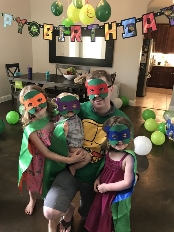 Andrew's Birthday Party With Our Nieces