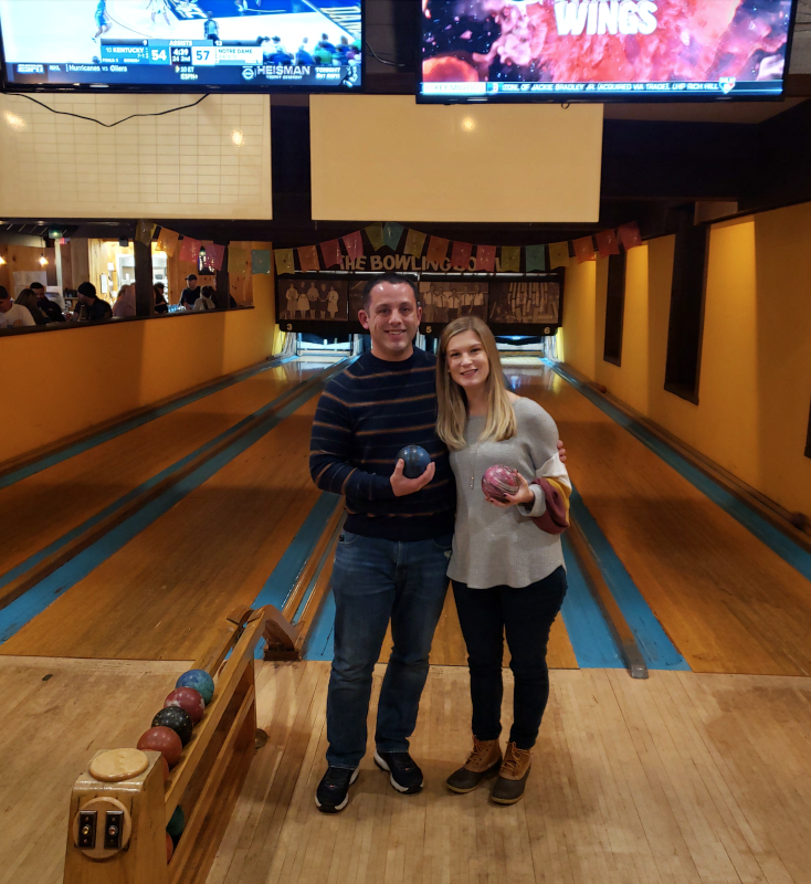 Bowling at Our Favorite Spot