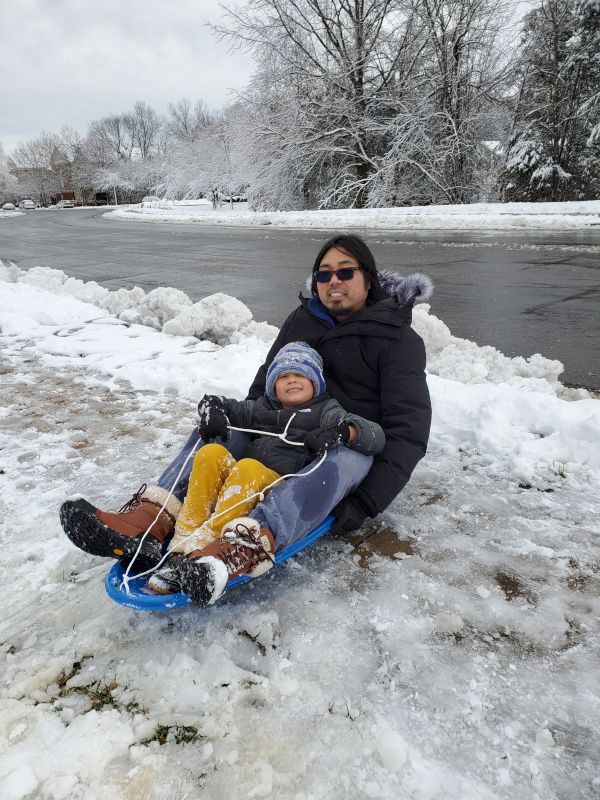 Enjoying a Snow Day