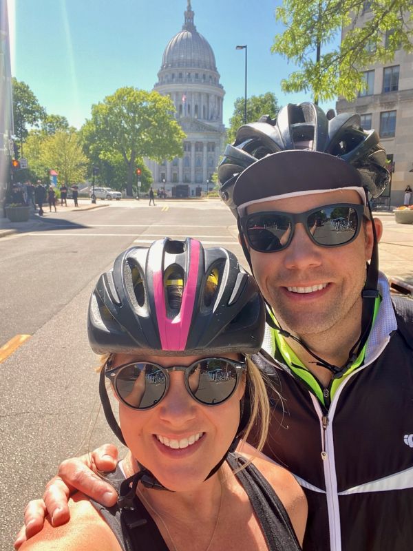 Riding Our Bikes Around Madison, Wisconsin