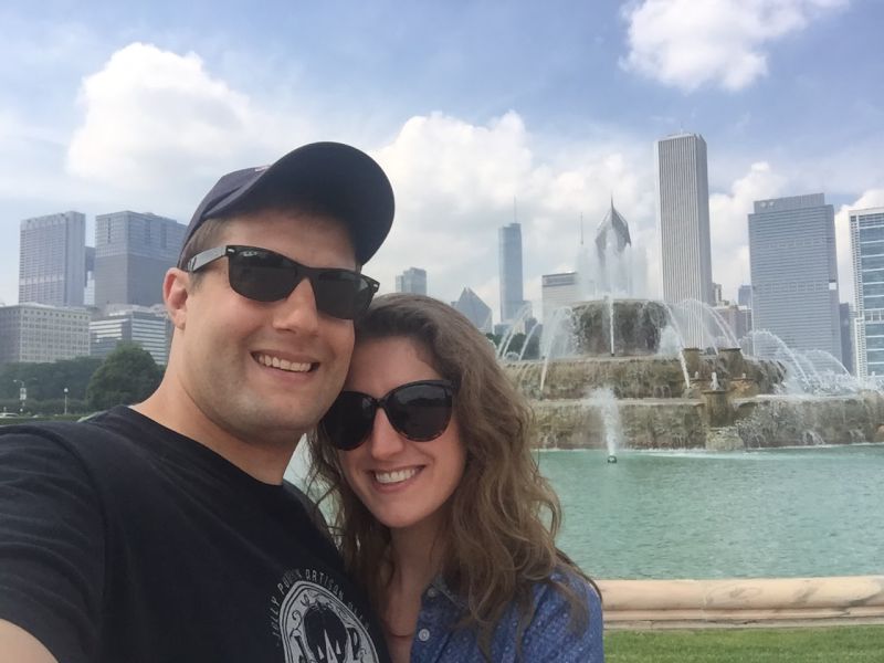 Exploring by the Fountain