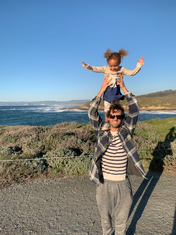 Brandon and Naomi on a Walk Near Home