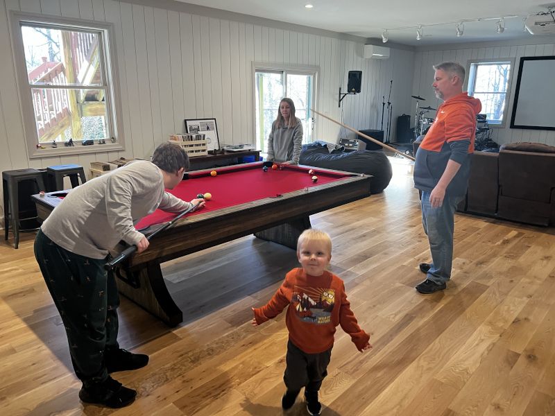 Playing Pool With Family