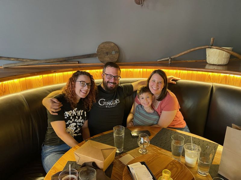 Out to Dinner With Family