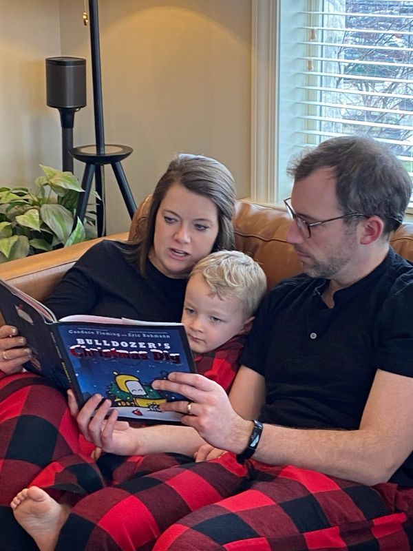 Reading With Our Nephew