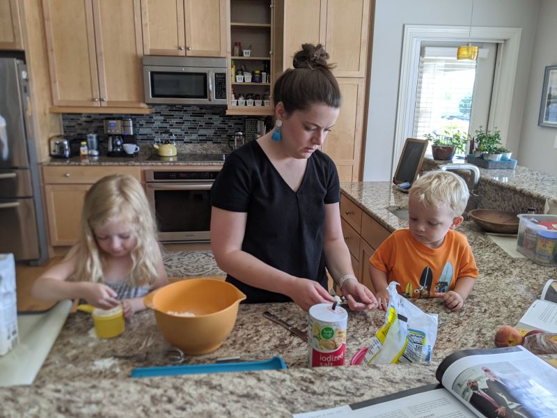Baking With Our Niece & Nephew