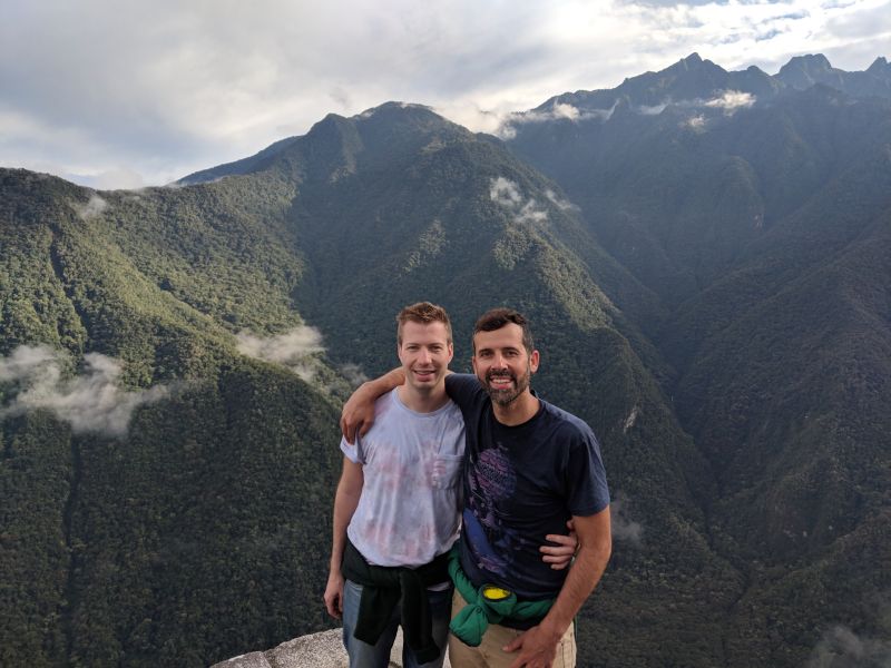 Hiking Up Machu Picchu in Peru
