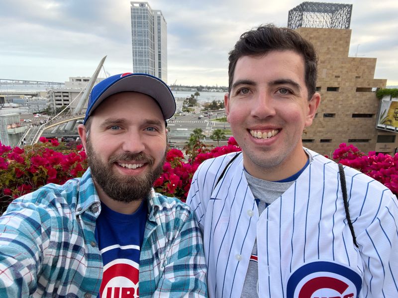 Enjoying a Cubs Game