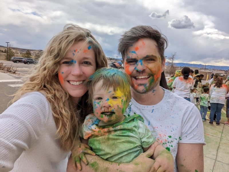 Celebrating Holi at Stricker's Daycare