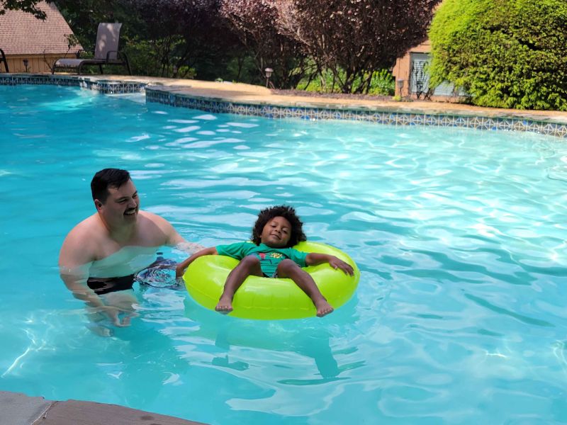 Relaxing in the Pool