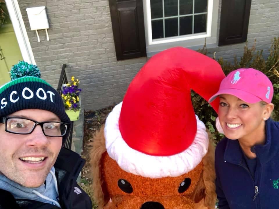 With Our Inflatable Christmas Dog