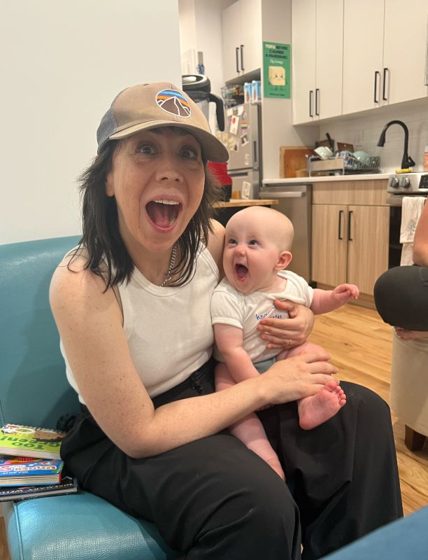 Jess With a Baby Cousin