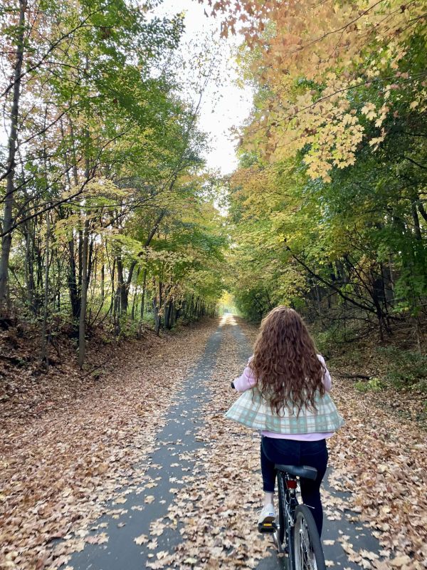 Biking on the Trail