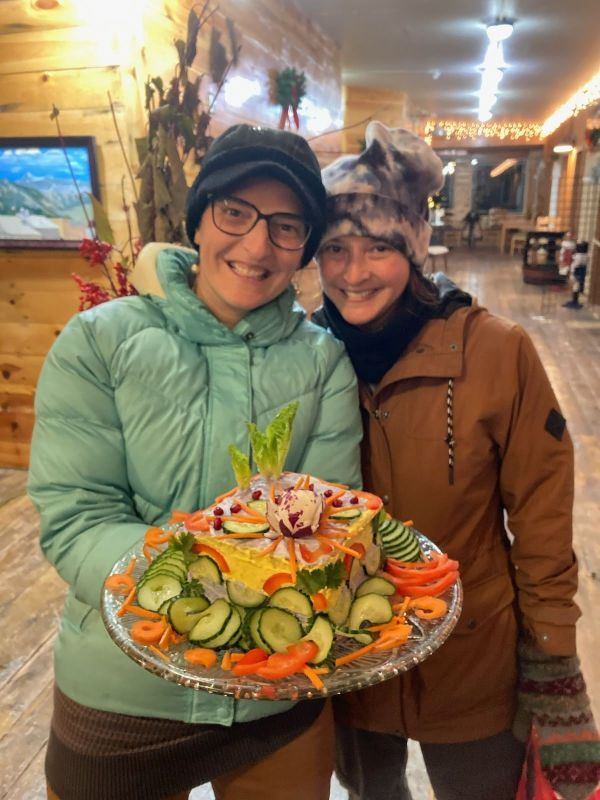 Olivia and Her Sister with their Culinary Creation