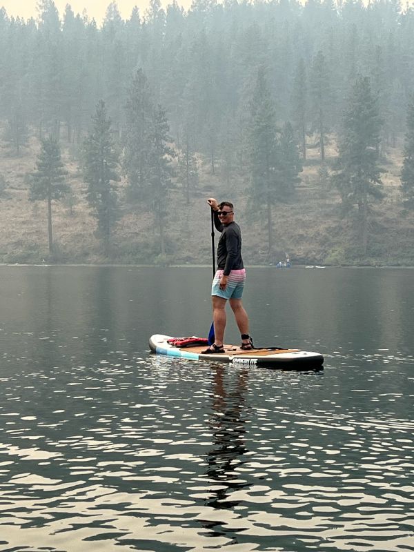 Paddleboarding at the Lake