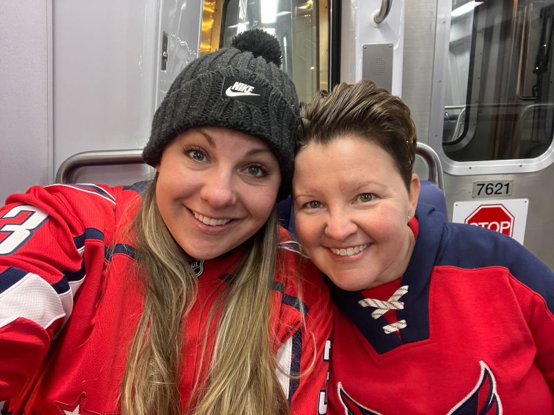 At a Washington Capitals Game
