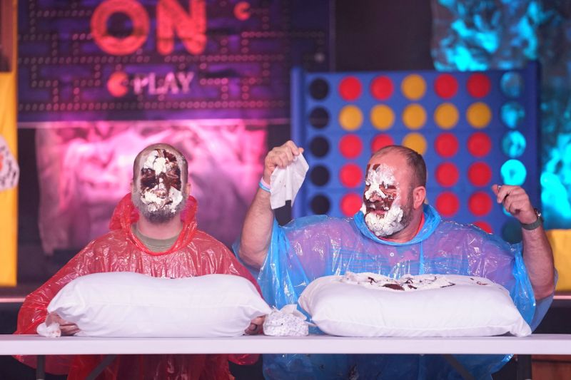 Keaton Gets Pied in the Face for a Church Game