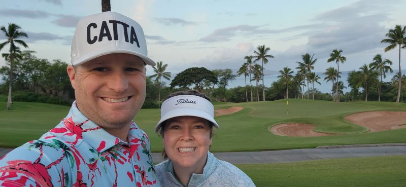 Golfing in Hawaii