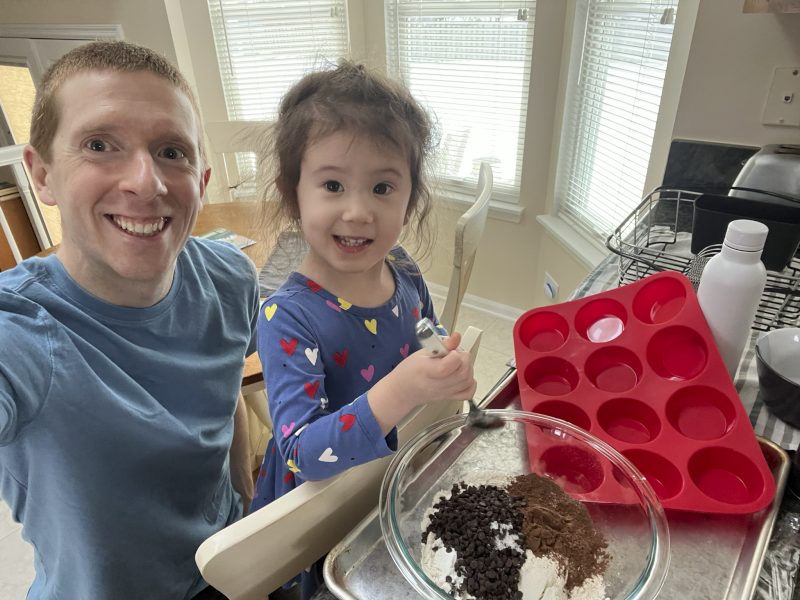 Baking Muffins With Our Niece