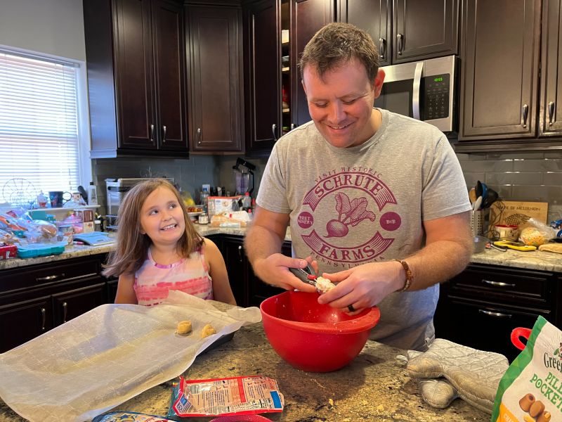 Zachary & Arya Making Cookies