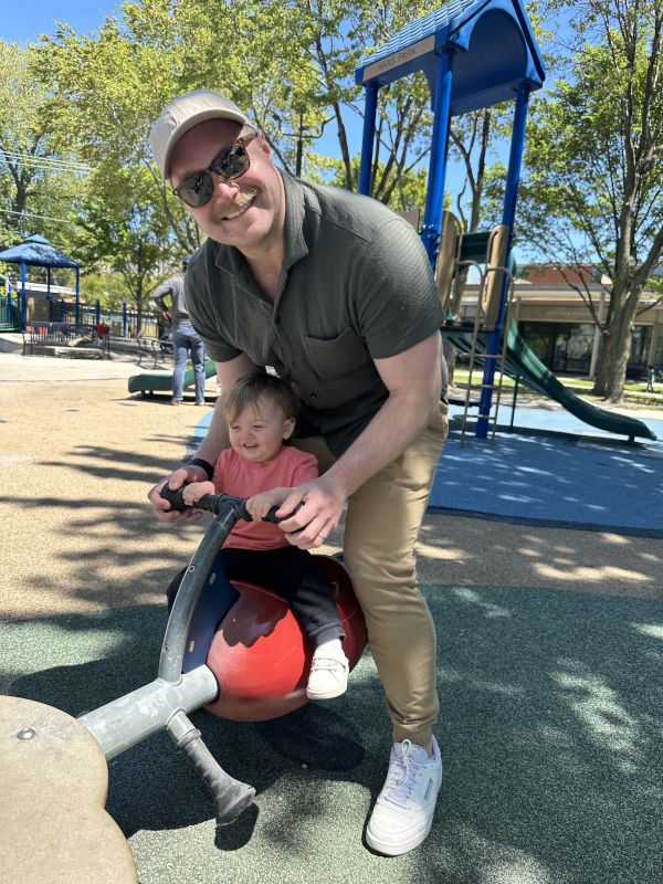 Luke and Flora at the Park