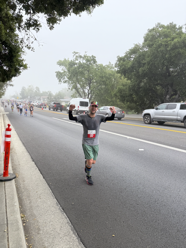Mike Running a Marathon