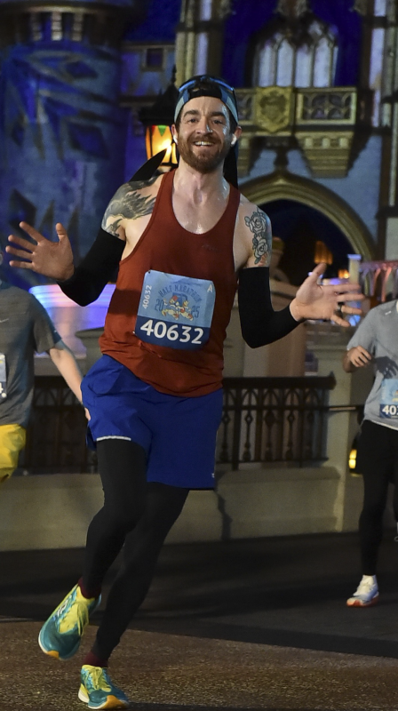 Tim Running the Disney World Half Marathon