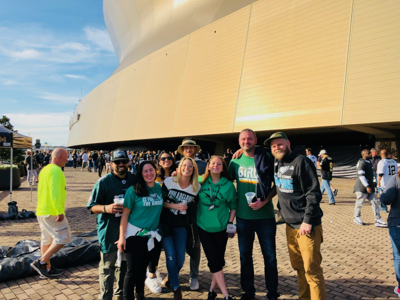 At an Eagles Game in New Orleans