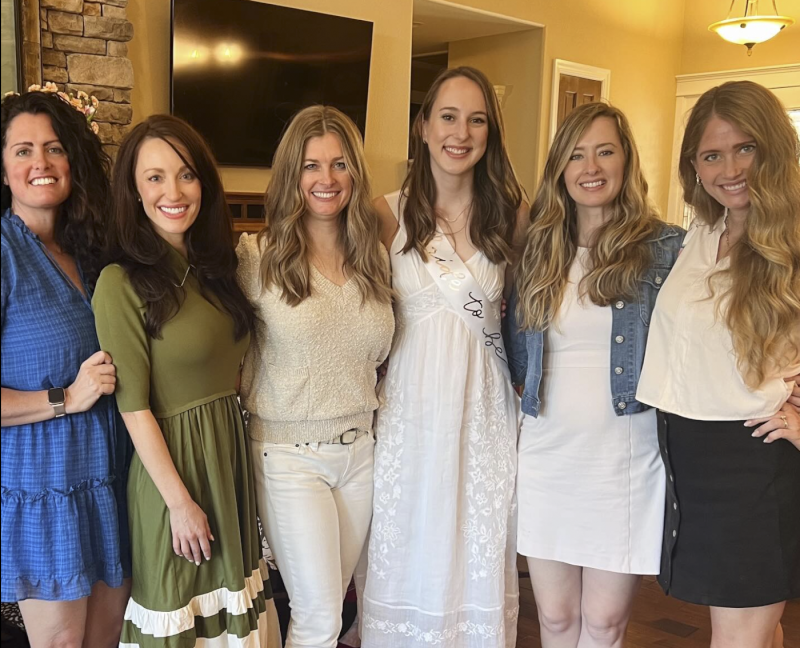 Abbie with Her Sisters and Sisters-in-Law