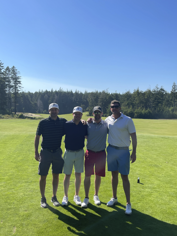 Jeremy on a Golf Trip With Friends