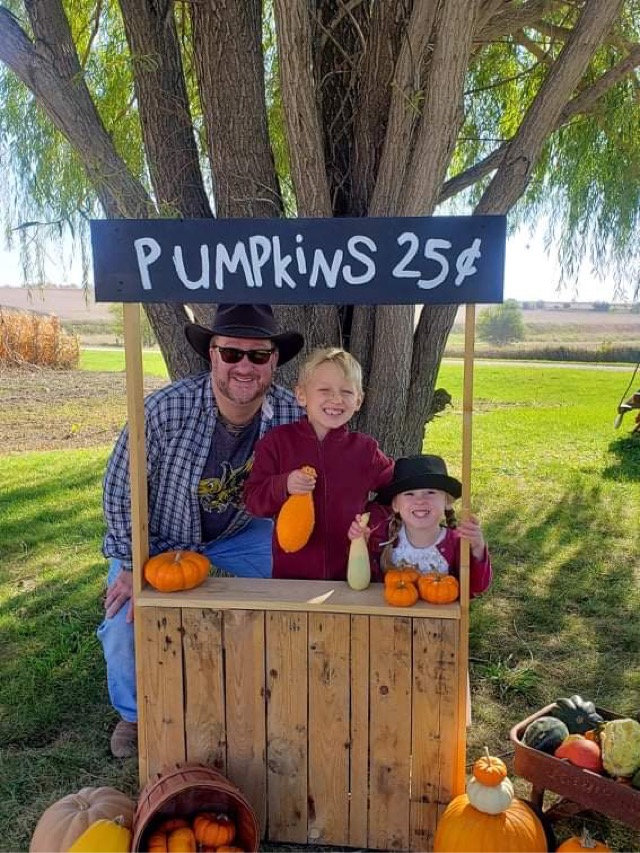 At the pumpkin patch