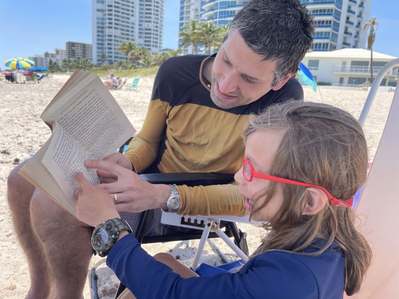 Reading on the Beach