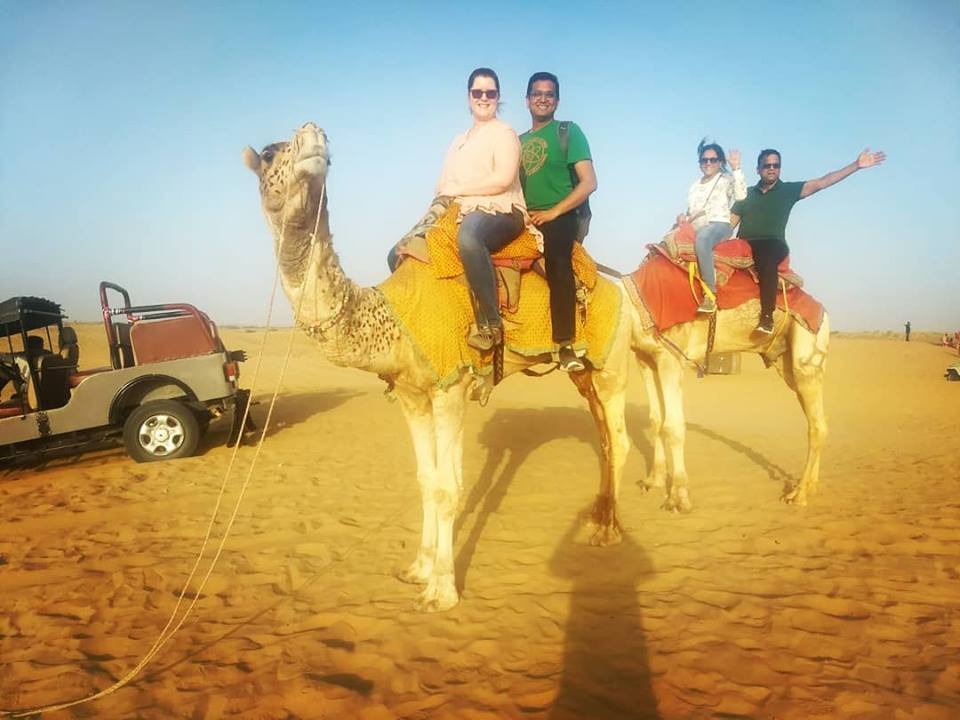 Riding Camels in India With Dhaval's Parents