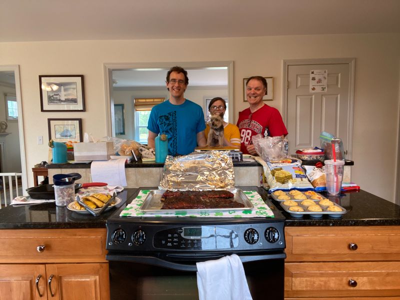 Cooking as a Family at Maile's Dad's House