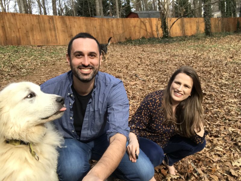 Playing in Our Backyard with the Pups