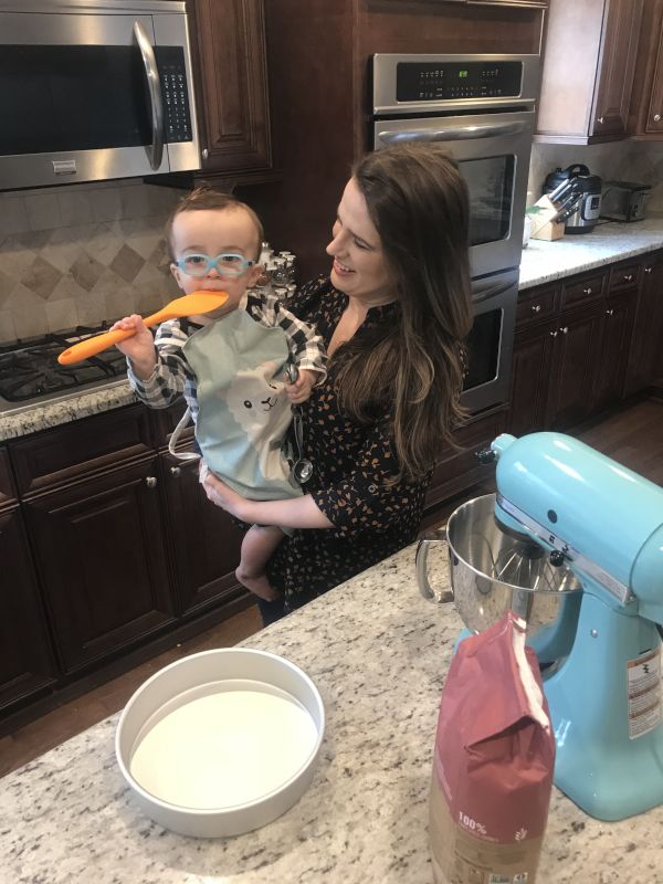 Clare and Robbie Baking