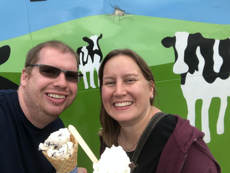 Stopping at Ben and Jerry's Factory