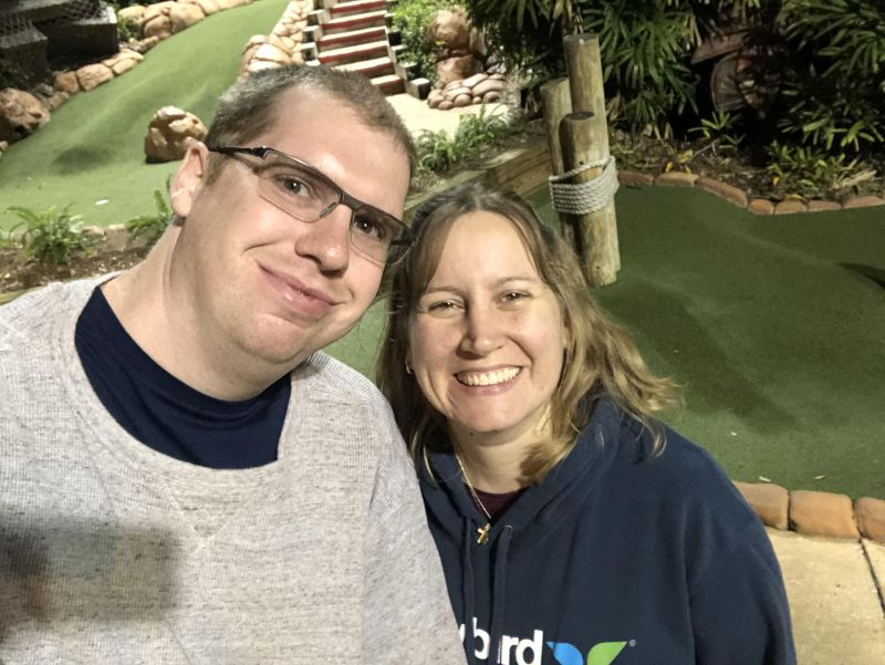 Playing Minigolf in Arkansas While on Vacation