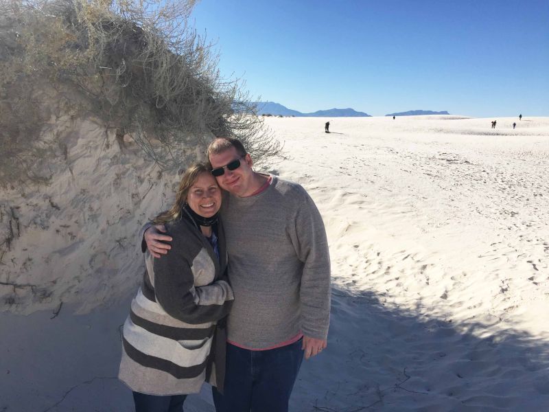 At White Sands National Park in New Mexico