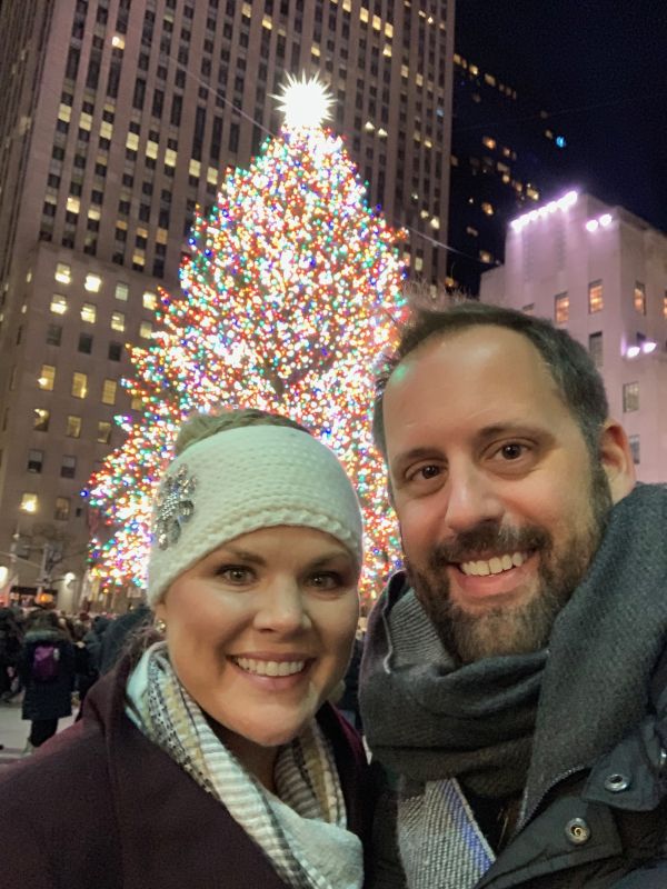 At the Rockefeller Center Tree Lighting