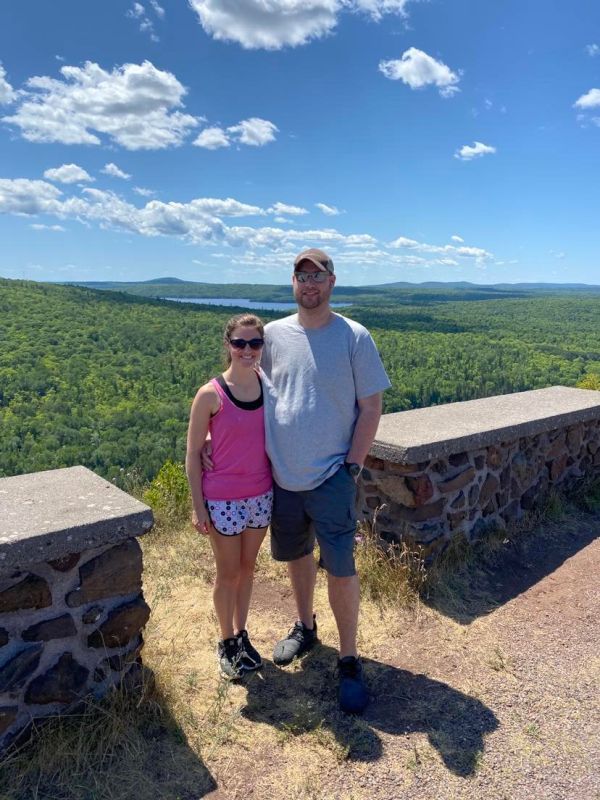 Enjoying the Scenery at Brockway Mountain