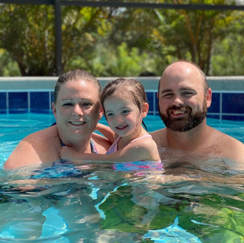 Swimming in Grandpa's Pool